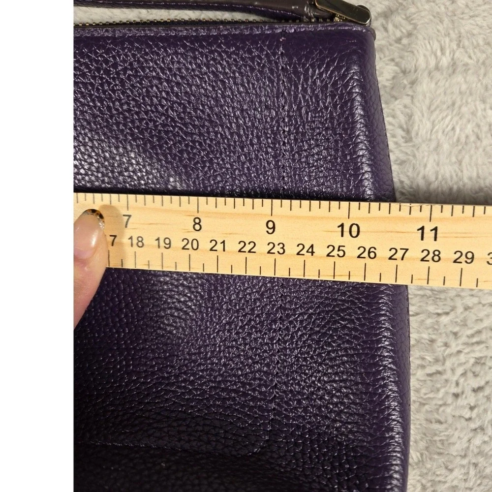 Kate Spade New York Purple Pebbled Leather Harlow Crossbody Bag Gold Hardware‎